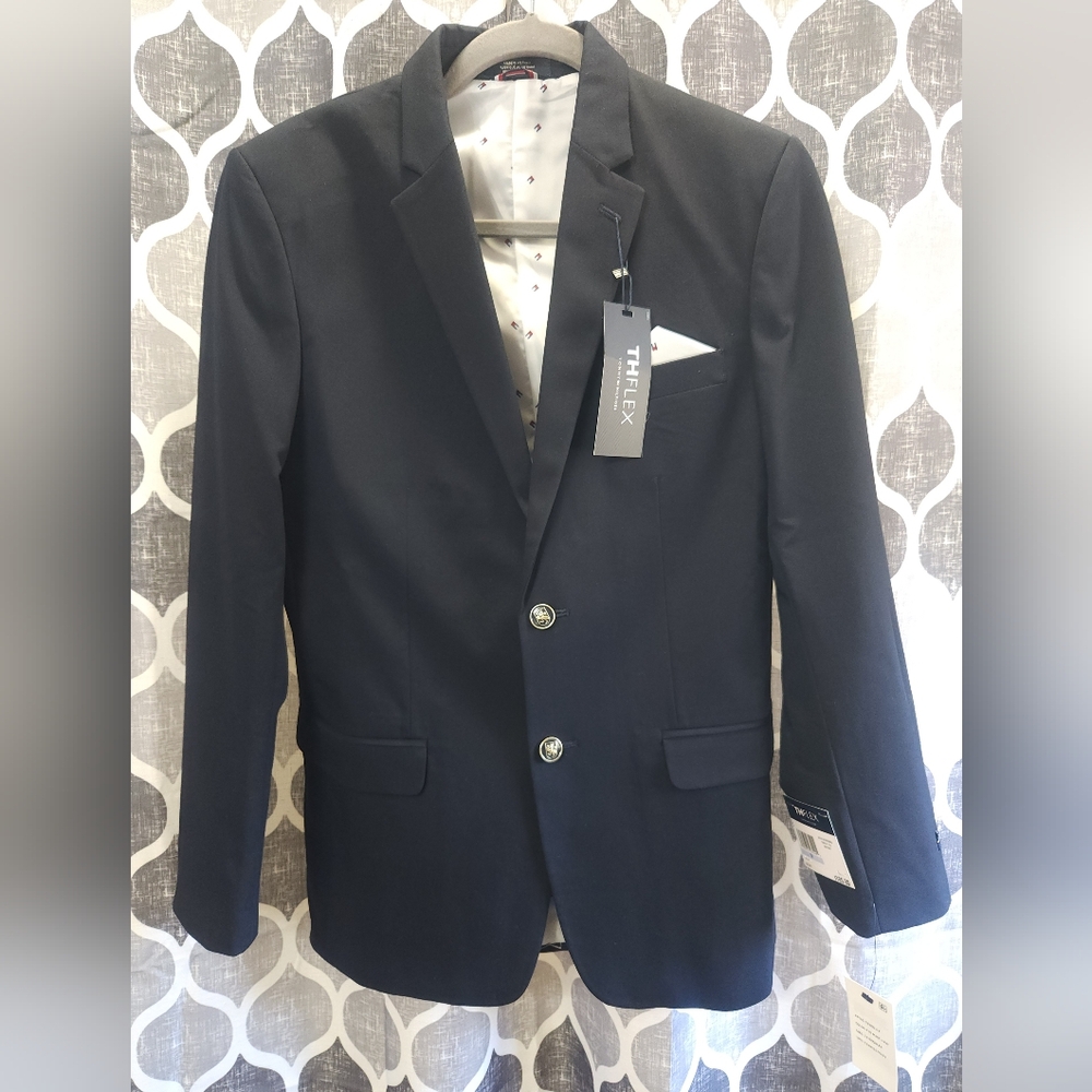 Tommy Hilfiger Youth Dark Blue Sports Coat Elegant Tailoring